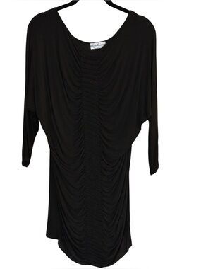 Type Z Black Ruched Dolman Tunic | Never Worn